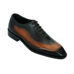 Black and Brown Whole Cut Oxford shoes