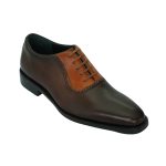 Dark and Light Brown Whole Cut Oxford shoes