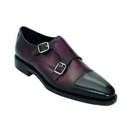 Purple Painted with Double Monk Strap